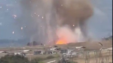 Взрыв произошел на заводе боеприпасов под Римом, начался крупный пожар