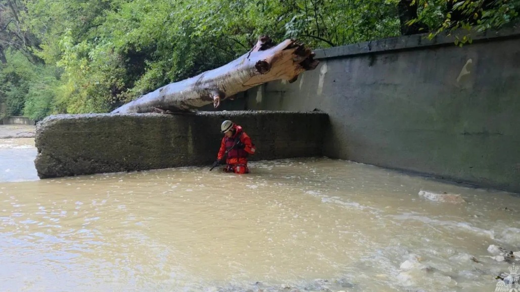 Девушку унесло потоком воды в районе Чертовой купели в Сочи