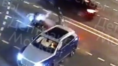 ДТП с участием Bentley и мотоцикла в центре Москвы 17 сентября
