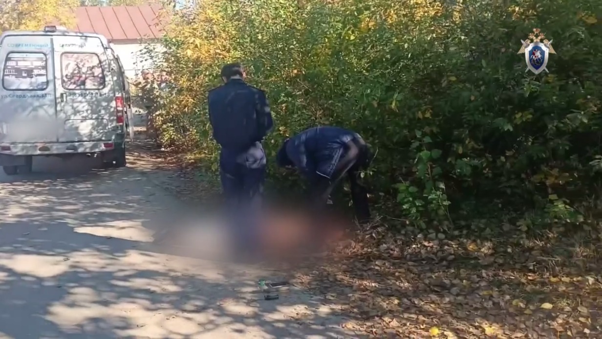 Осмотр места убийства жительницы Дзержинска бывшим мужем