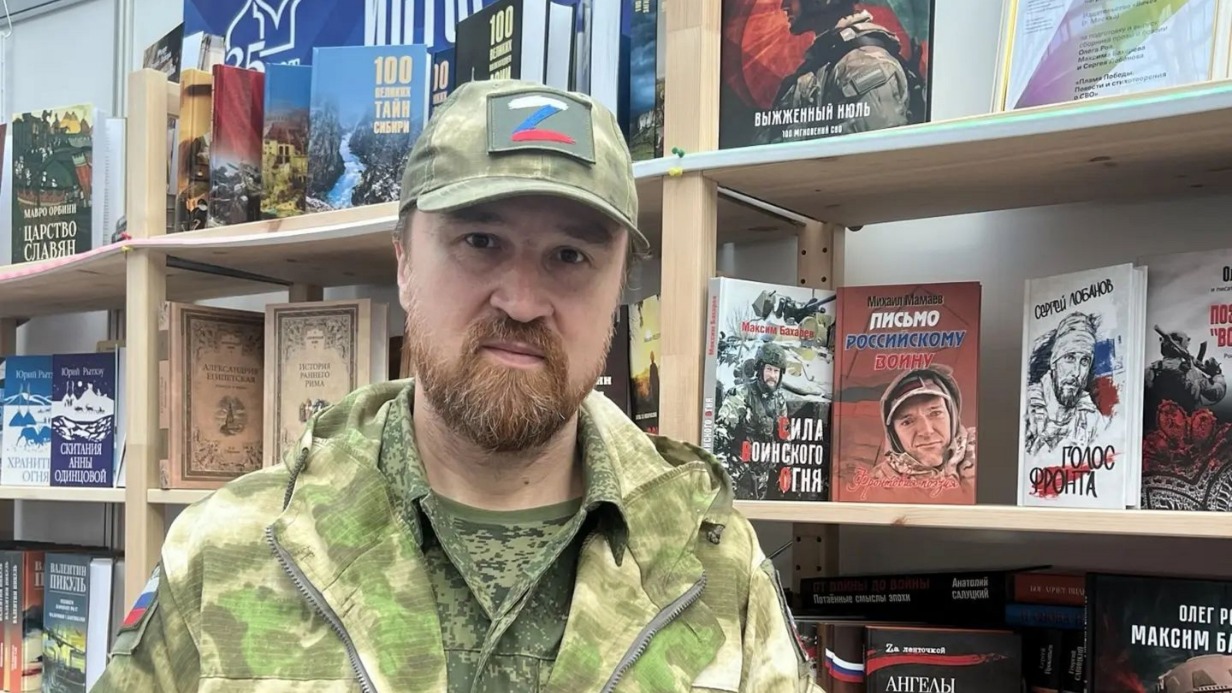 Руководитель Совета по военно-художественной литературе Союза писателей России Алексей Шорохов на Московской международной книжной ярмарке