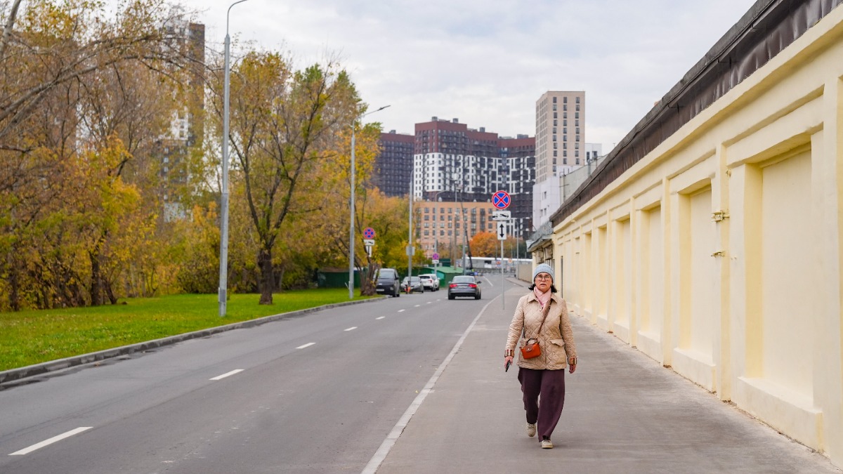 На юго-востоке Москвы комплексно отремонтировали 1-й Кабельный проезд