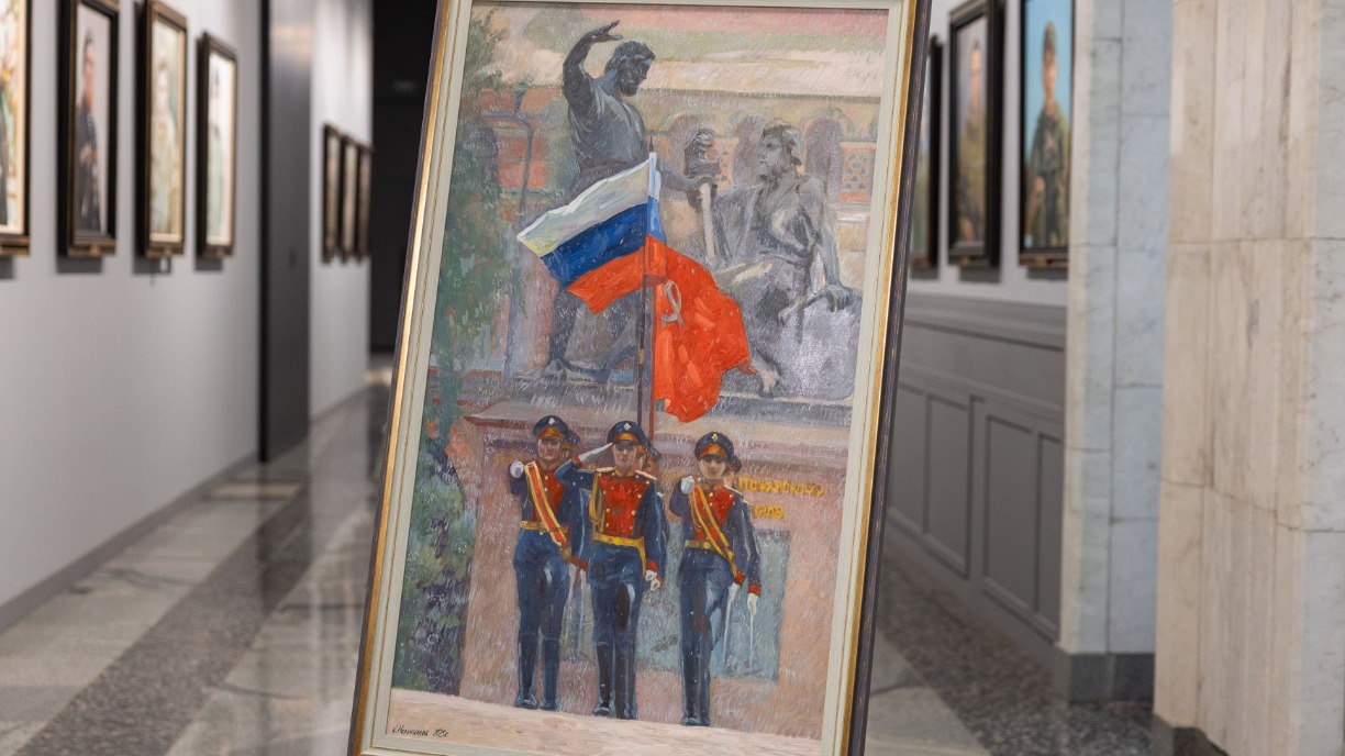 Фонды Музея Победы пополнила картина «Знамя Победы»