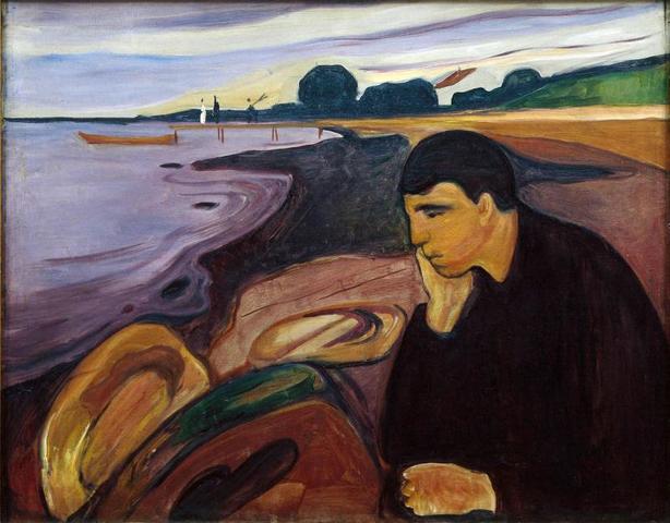 Картина Эдварда Мунка «Меланхолия» (1894-96)