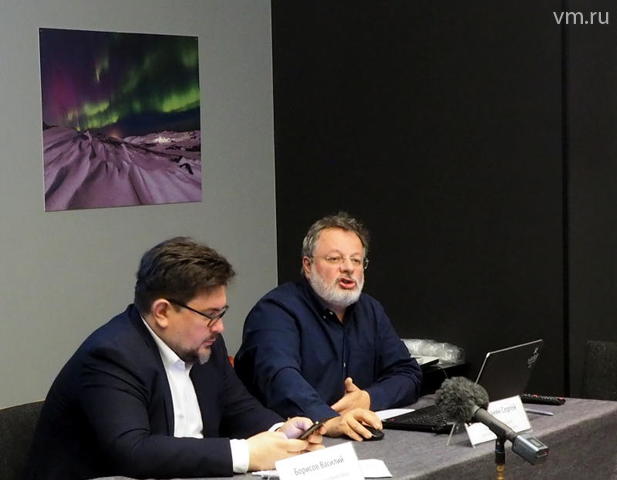 Василий Борисов, руководитель информационно-аналитического проекта «Баренц-ньюс», и Сергей Шахиджанян, председатель общественной организации «Эко-пресс»