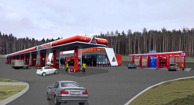  Общая площадь заправочного комплекса — порядка 900 квадратных метров