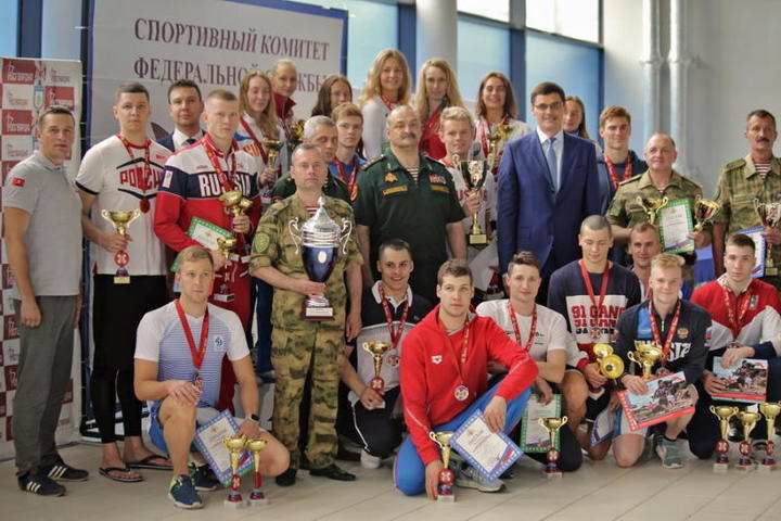 По сумме набранных баллов в командном зачете победили спортсмены Центрального округа Росгвардии, второе место заняла команда Северо-Западного округа и третье место у команды Южного округа Росгвардии