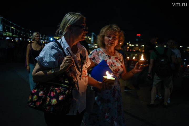 Акция «Лента памяти» в парке «Музеон» / Фото: Пелагия Замятина / Вечерняя Москва