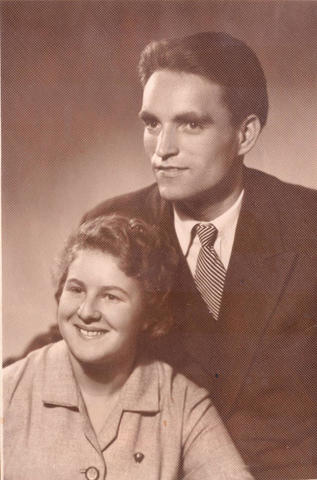 София и Виктор вскоре после свадьбы, фото 1959 года