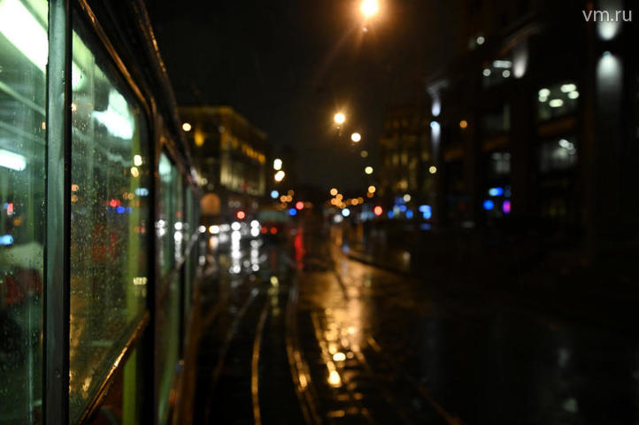 Ночная репетиция парада трамваев / Фото: Николай Каиров, «Вечерняя Москва»