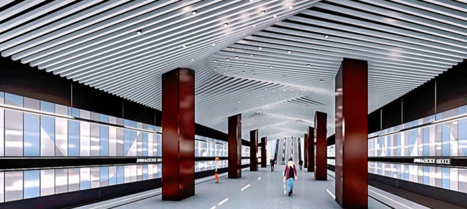 Работы с несущими колоннами завершают на станции «Аминьевское шоссе»